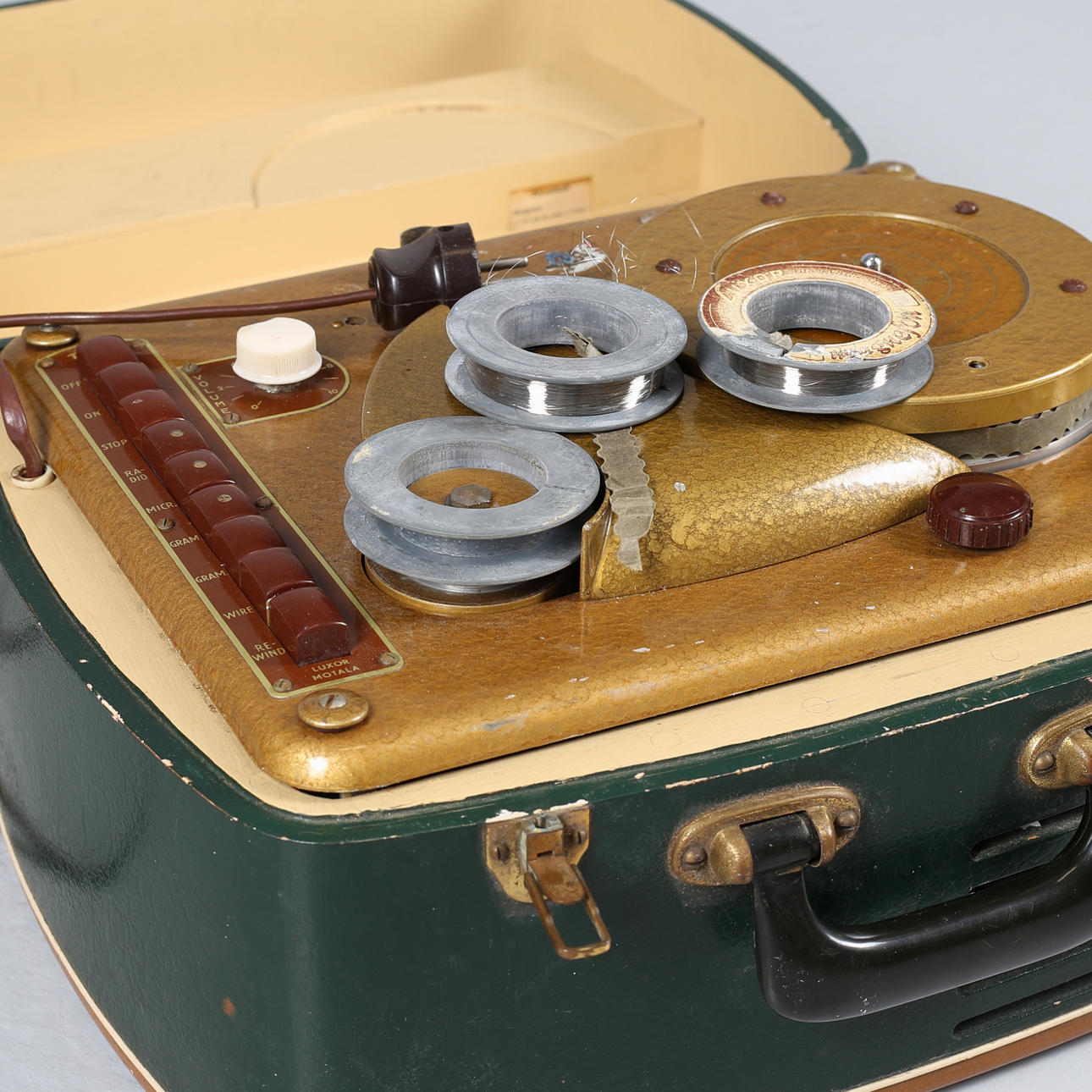 TAPEPHONE, wire record player, "Talking wire", Type TR75, Luxor.