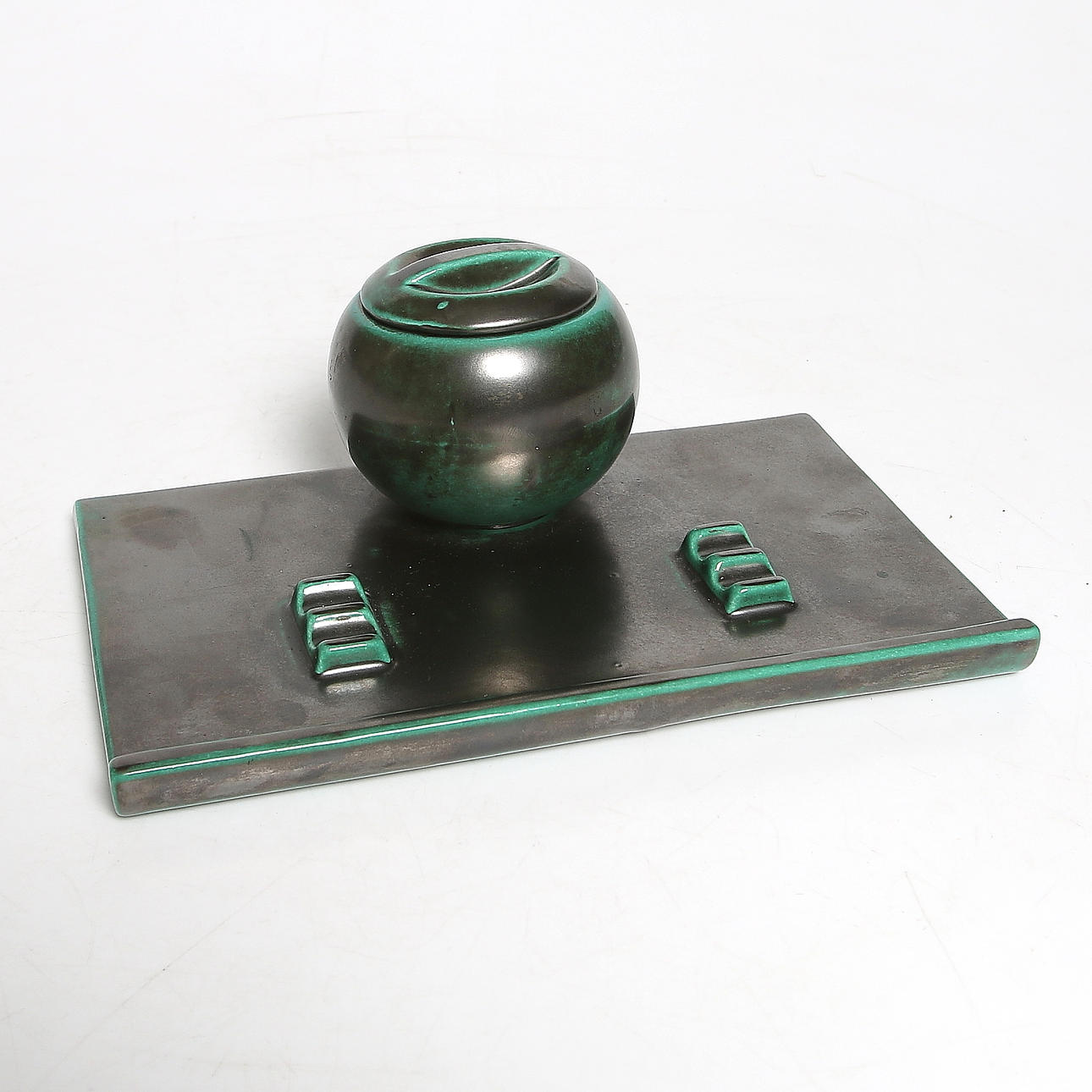 SKRIVBORDSUPPSATS, keramik, Anna Lisa Thomson, Ekeby, 1930-tal.