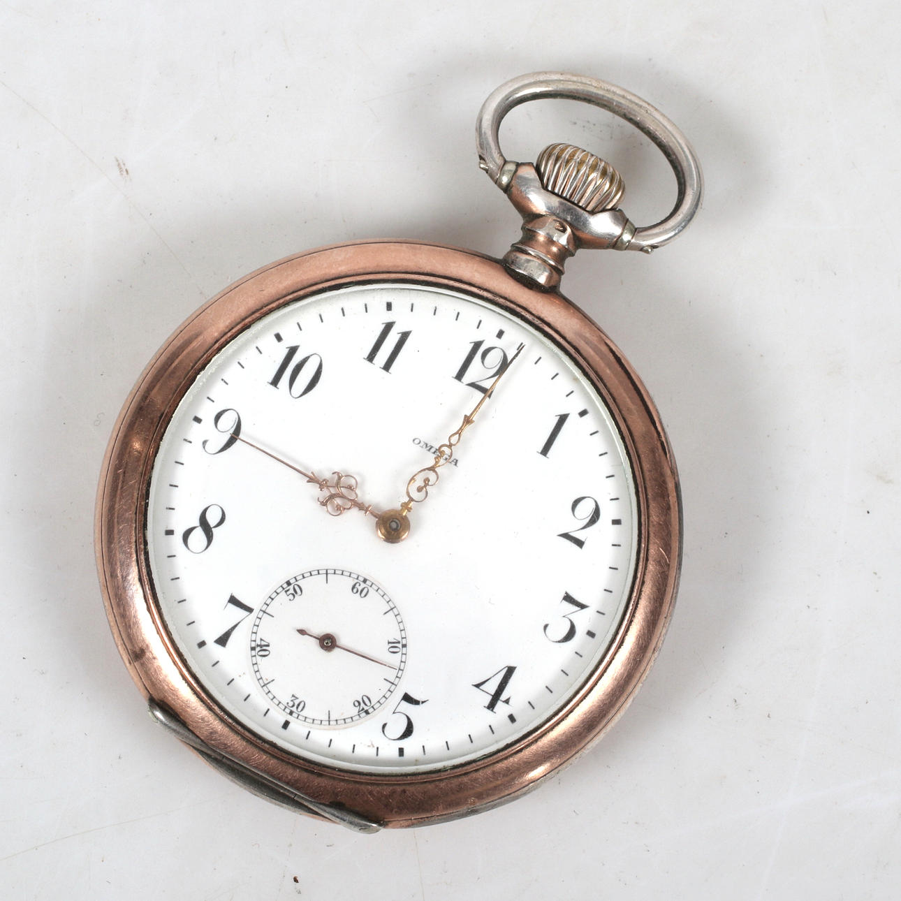 TASCHENUHR, Silber, Omega, 18/1900.