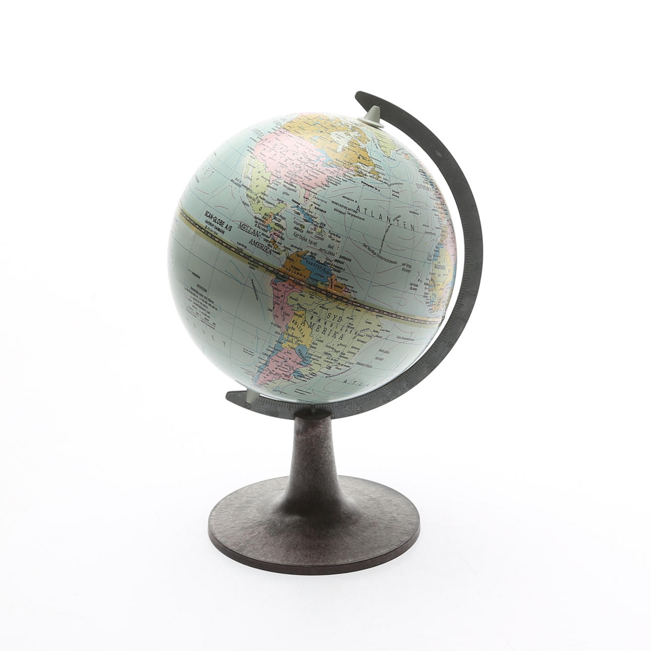MINIJORDGLOB, metall/plast, sent 1900-tal.