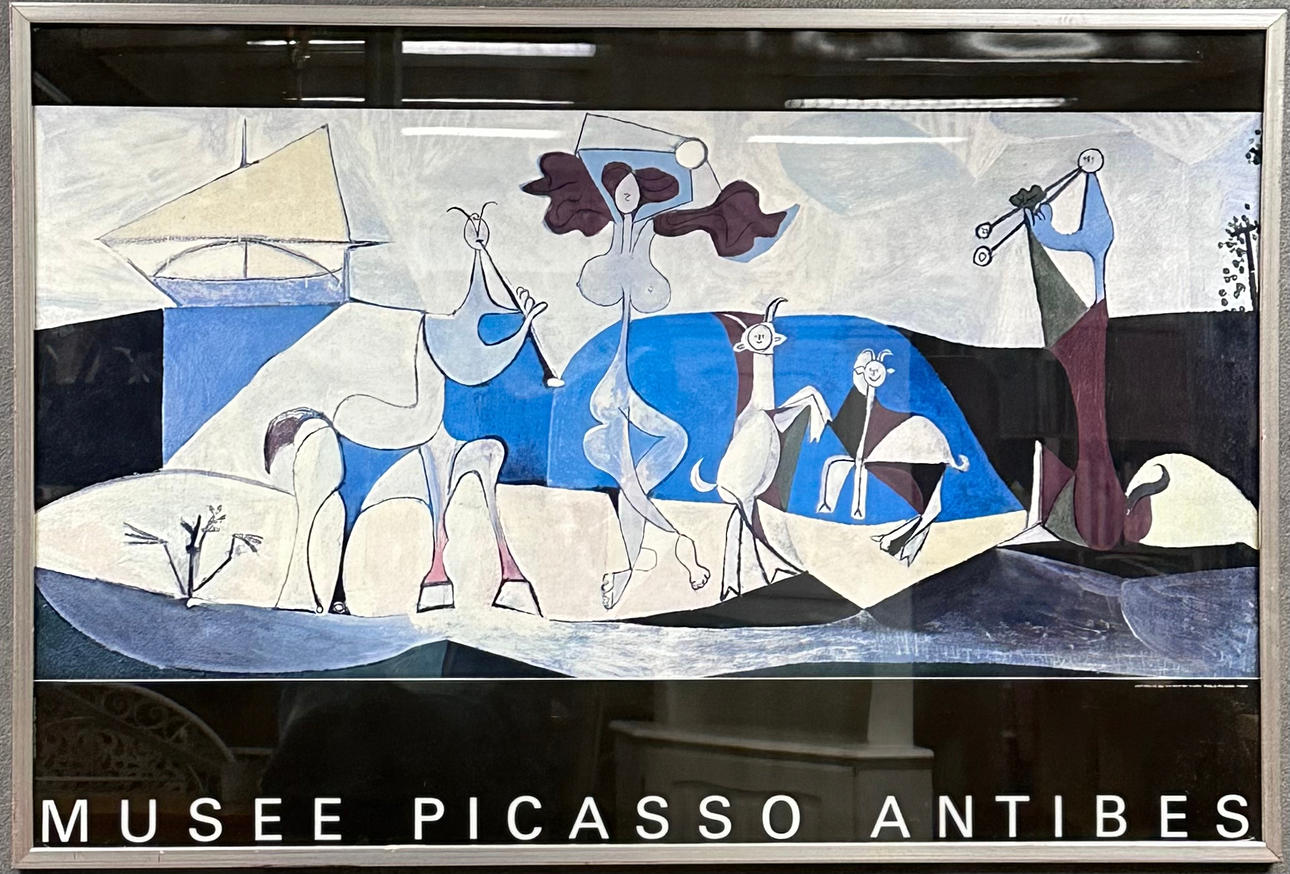 PABLO PICASSO. Plakat, Offsetdruck, Musée Picasso Antibes.