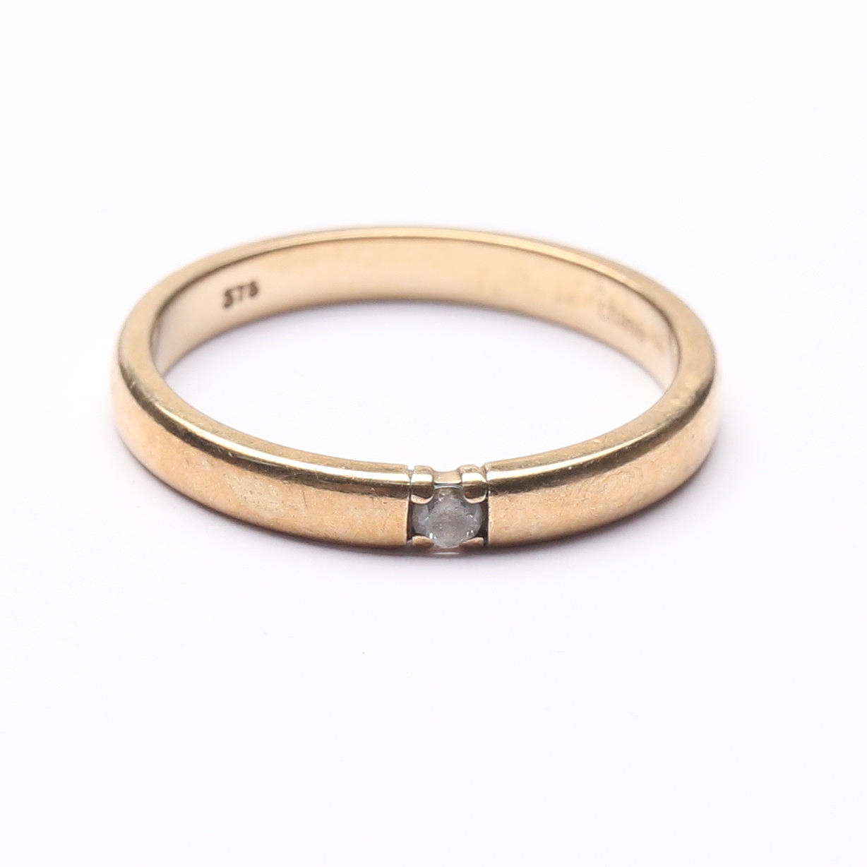 RING, 9k guld, Chanti, totalvægt ca 3,2 gram.