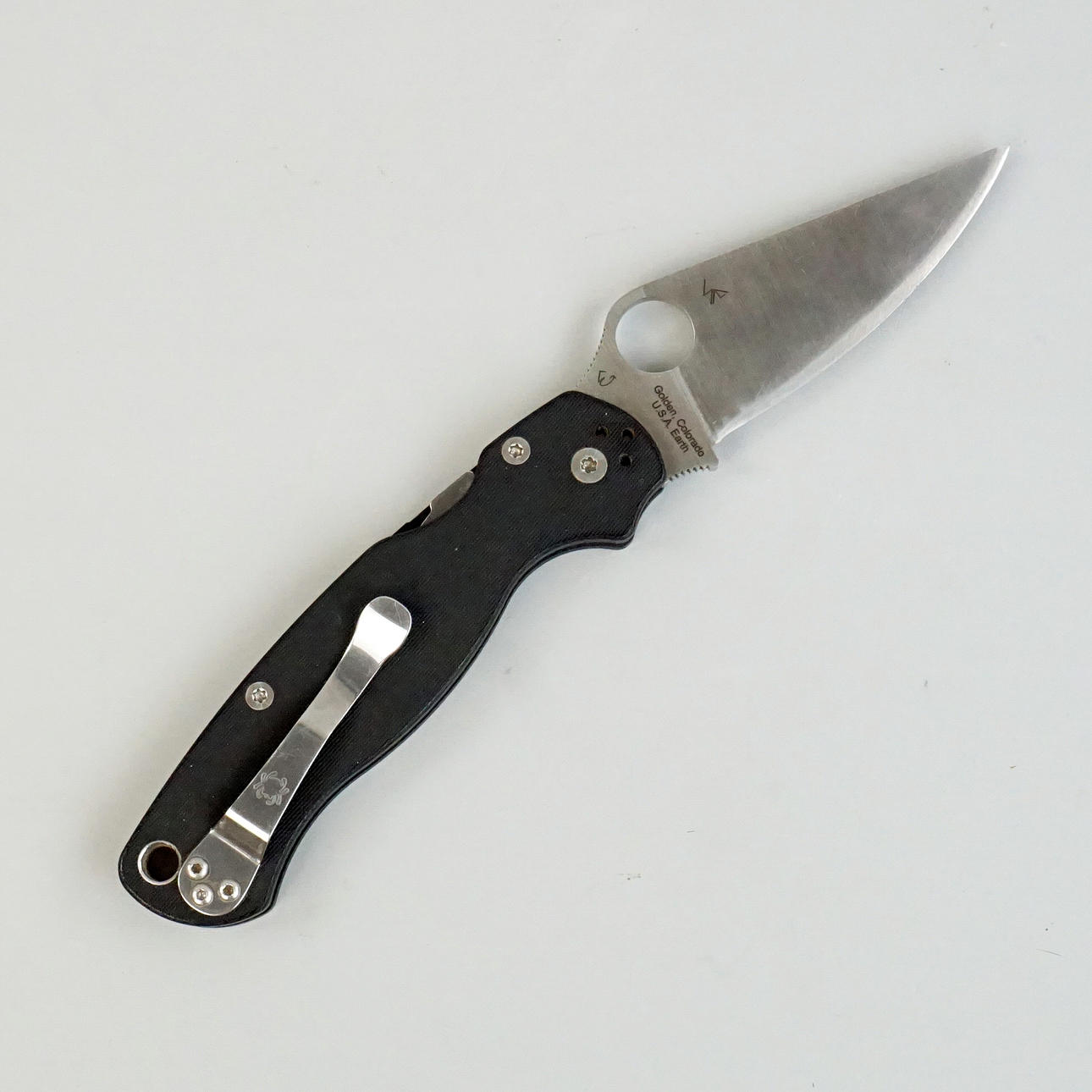 TRAPPING KNIFE, Spyderco Tenacious, CPM S30V, USA.