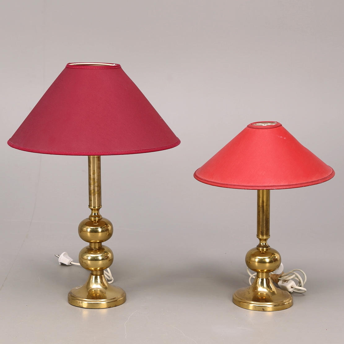 BORDARMATUR 2 st, mässingsfot.