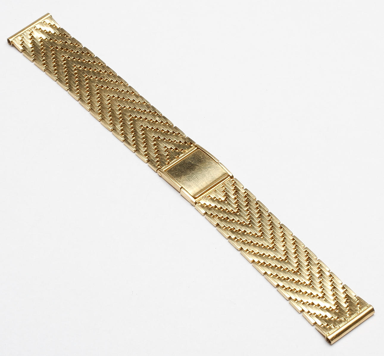 KLOCKARMBAND, 18k guld, vikt ca 40.8 gr.