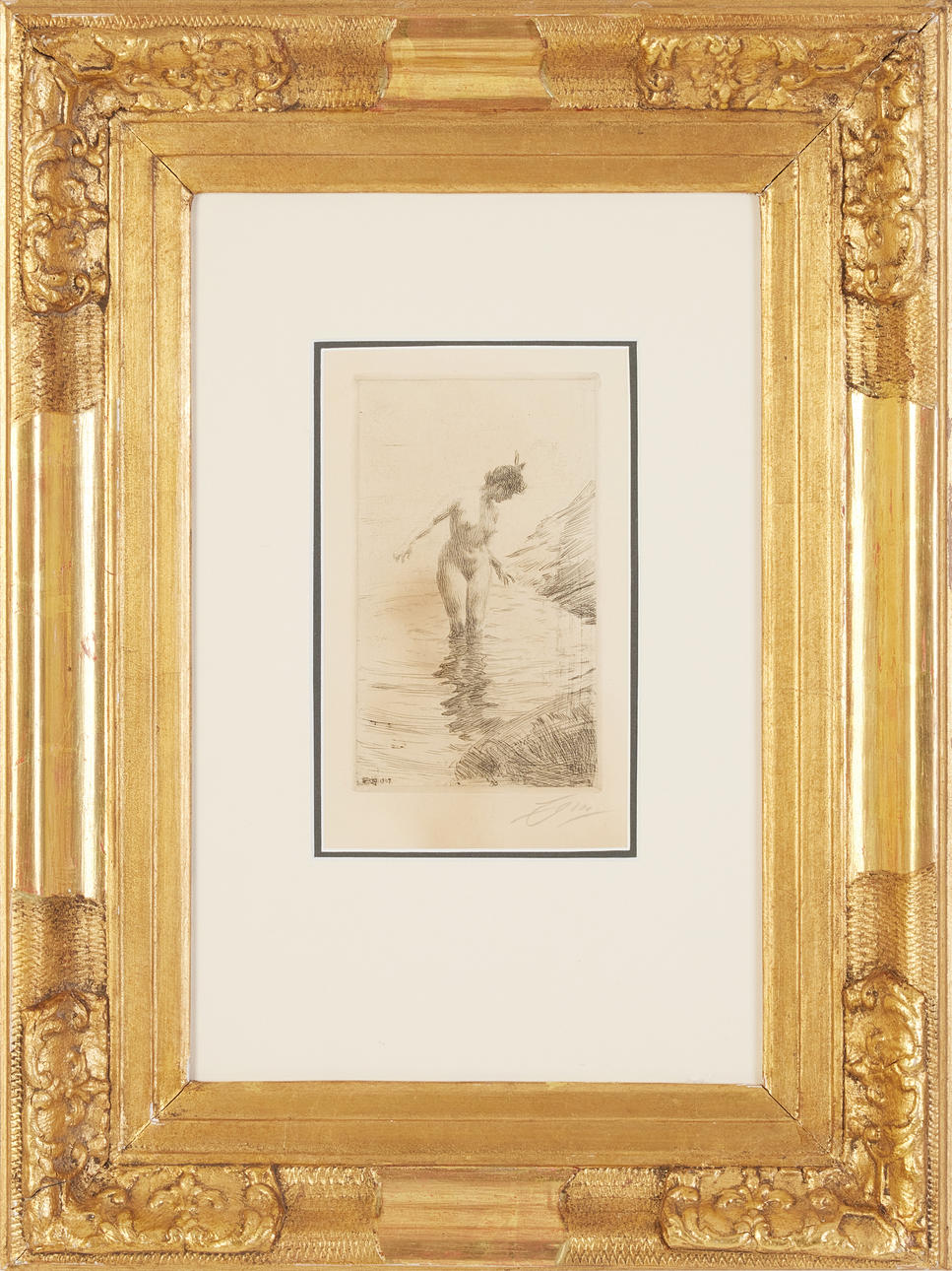 ANDERS ZORN. "Vattenringar II".