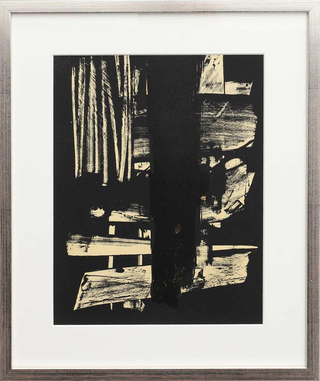 PIERRE SOULAGES. COMPOSITION, LITHOGRAPHY.