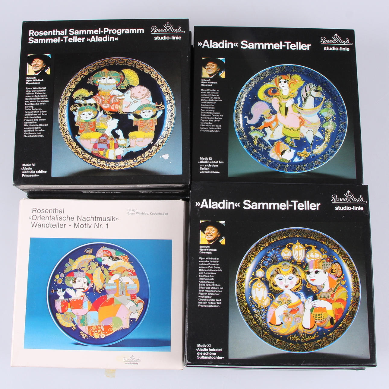 SAMLARTALLRIKAR, 13 st. Björn Wiinblad, Rosenthal.