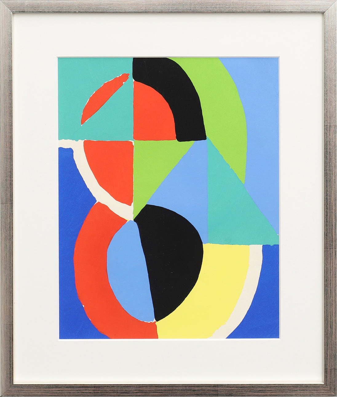 SONIA DELAUNAY. COMPOSITION, POCHOIR.