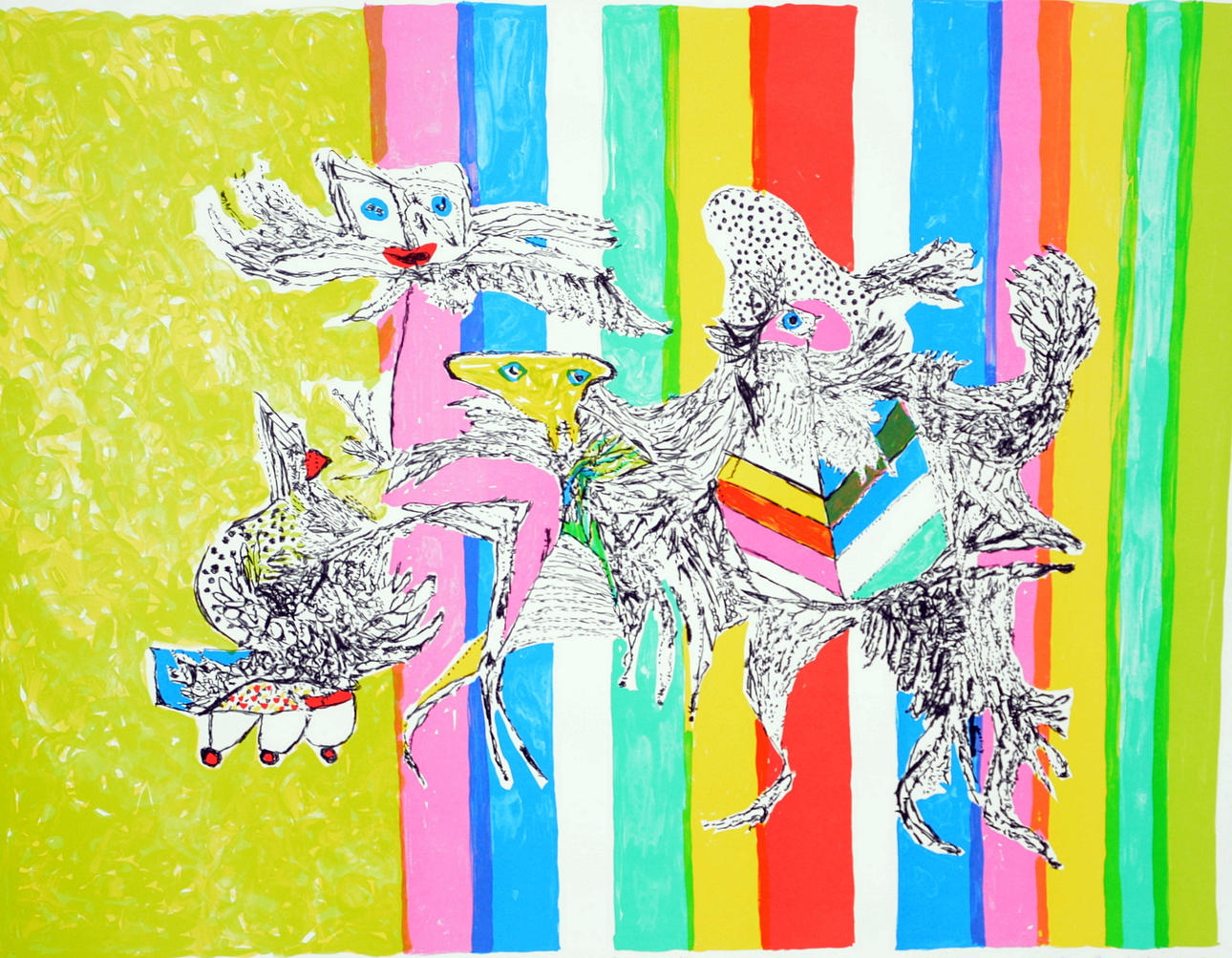 LIS ZWICK. Färglitografi.