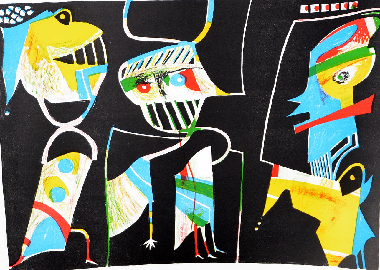 LIS ZWICK. Färglitografi.