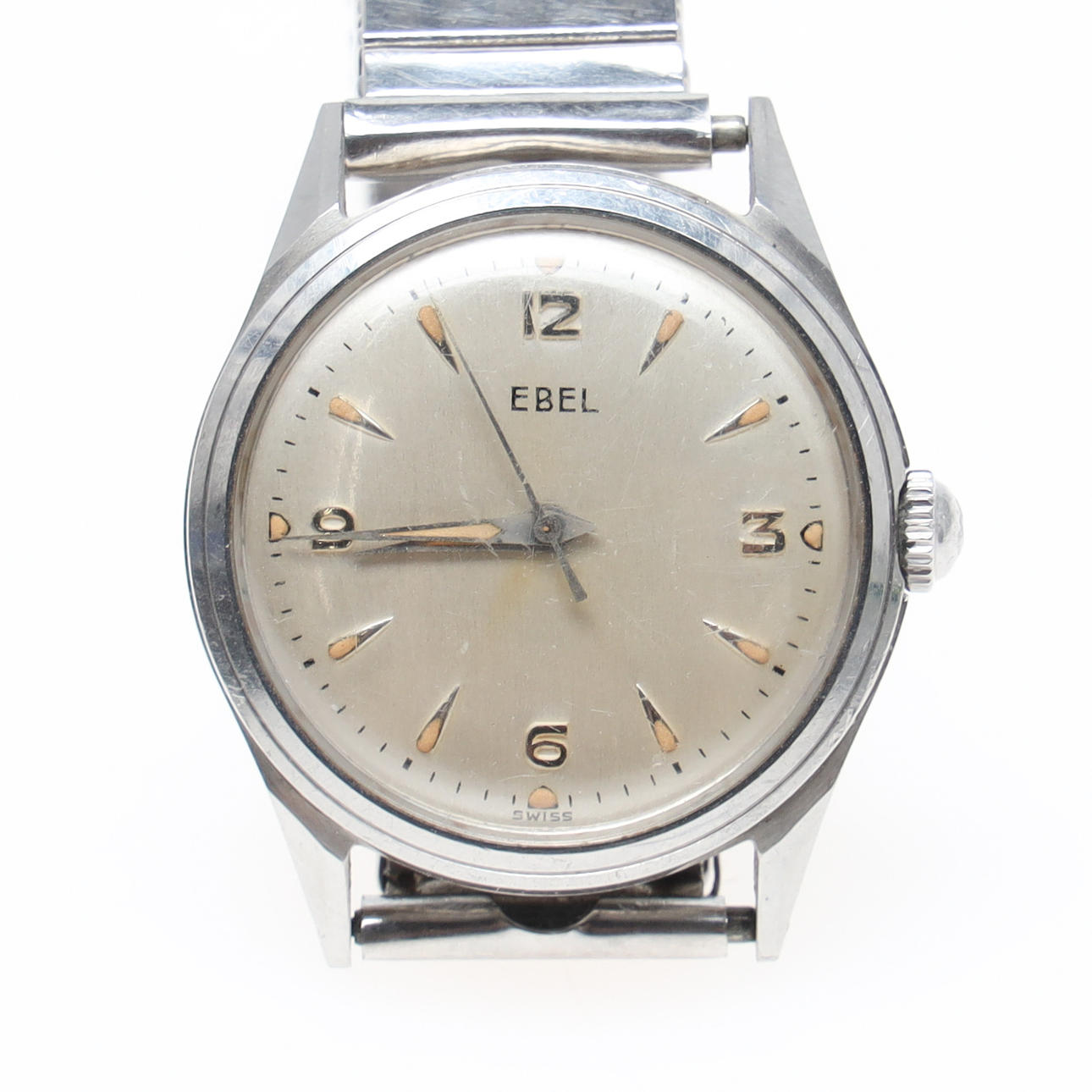 EBEL, steel wristwatch, 1950s/60s.