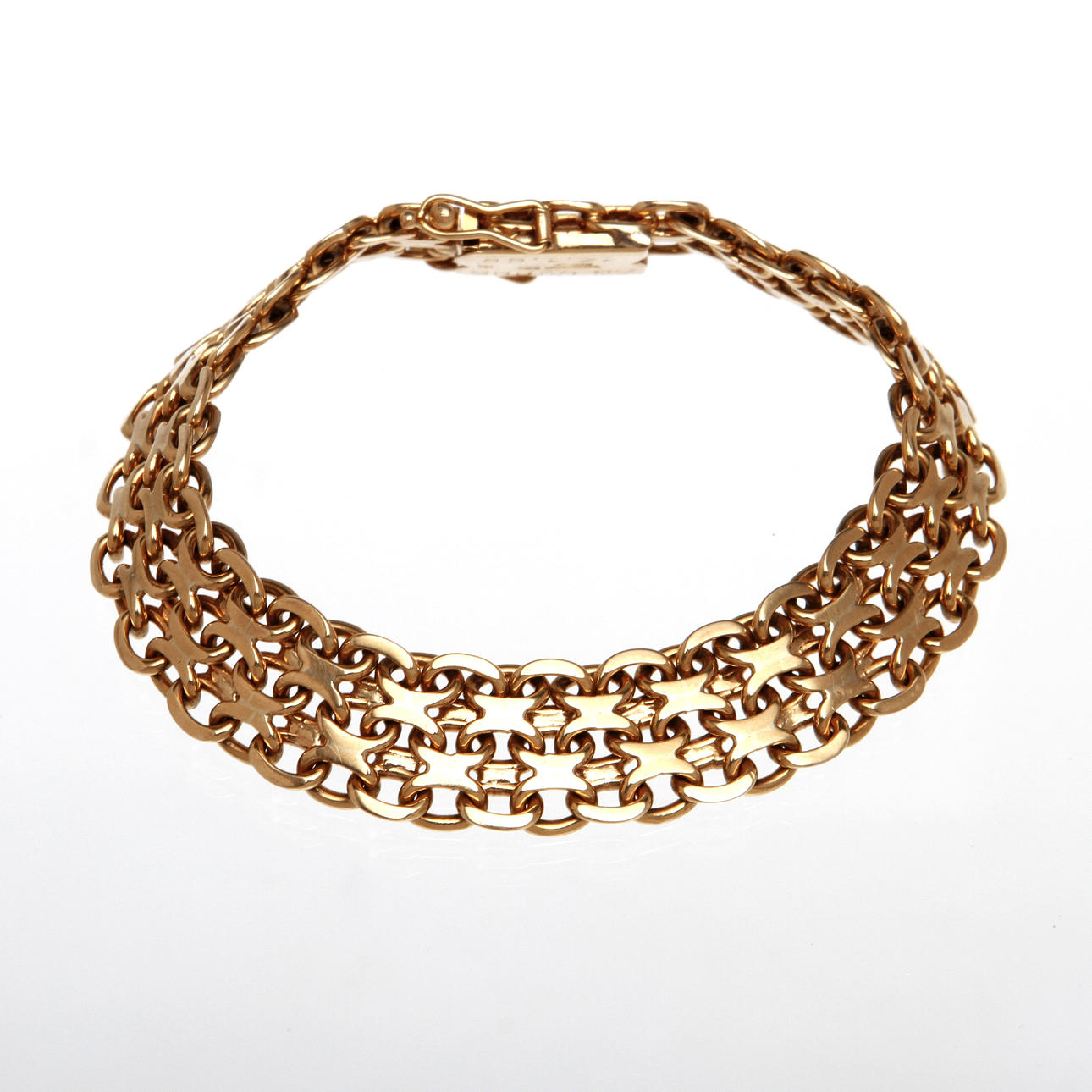 ARMBAND, 18k guld, vikt ca 37 gram.