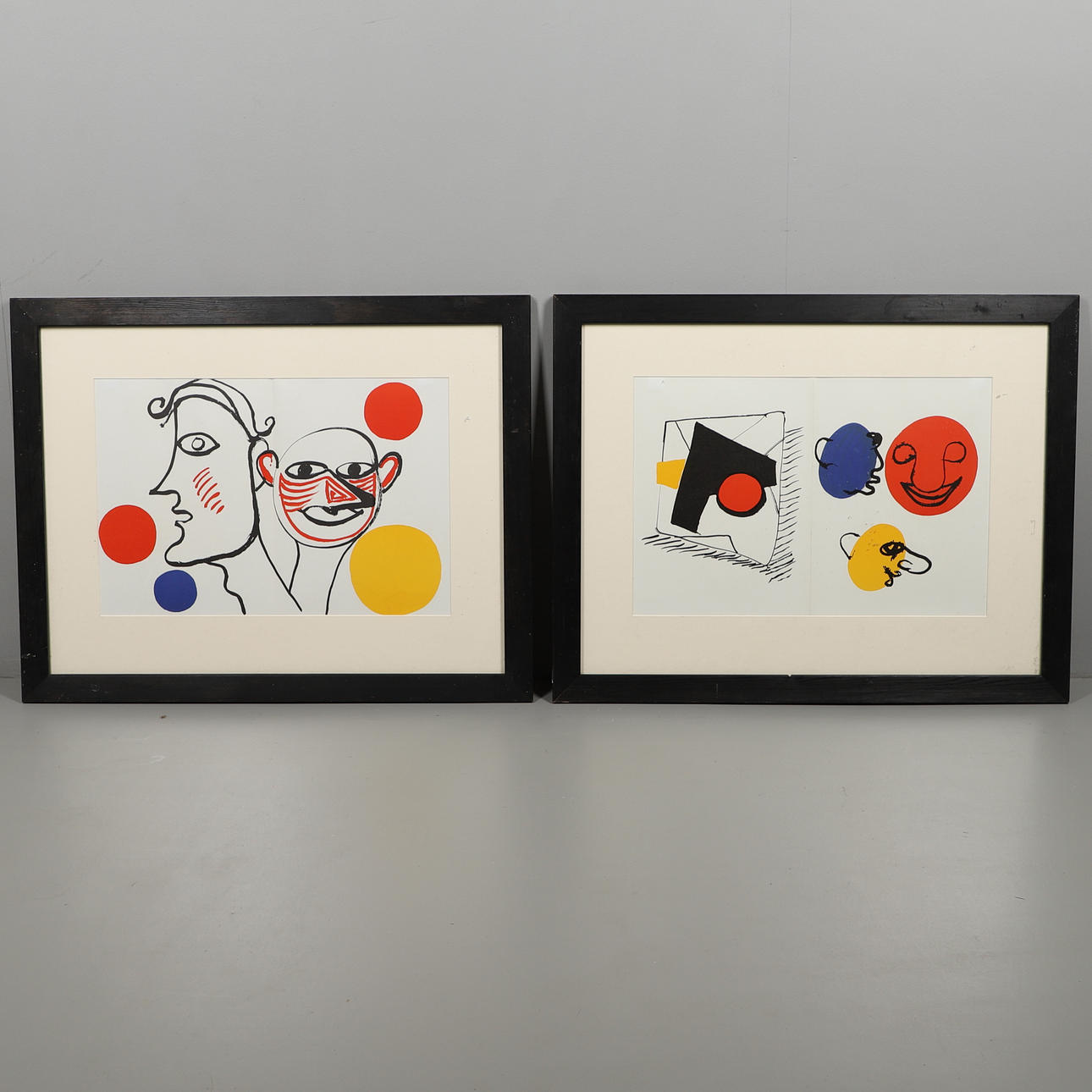 ALEXANDER CALDER (1898-1976). MALE FACES; ABSTRACT.