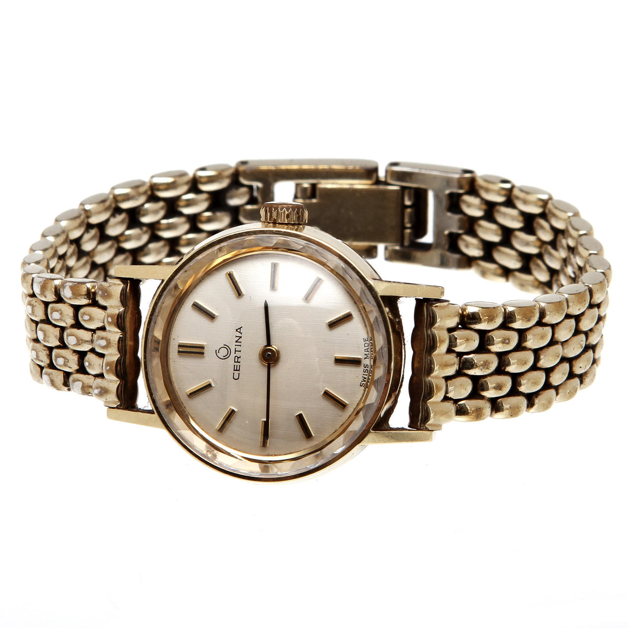 DAMARMBANDSUR, Certina, 14k guld i ur.