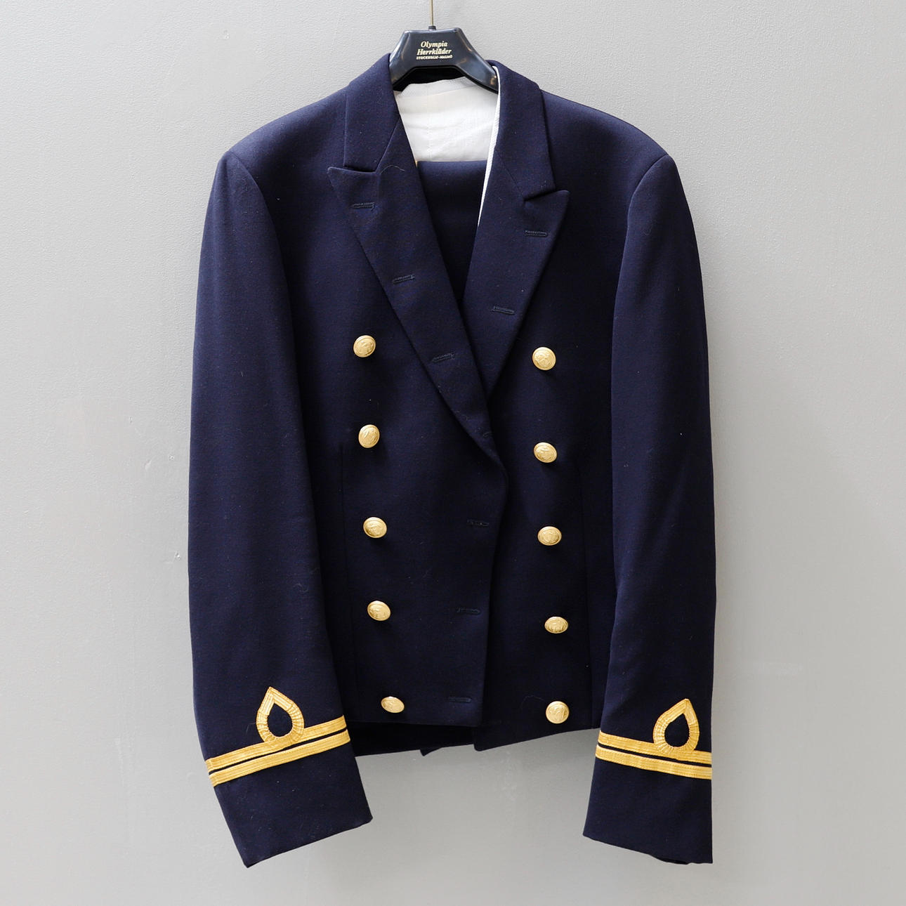 UNIFORM, tredelt, messedragt, marine (KA).