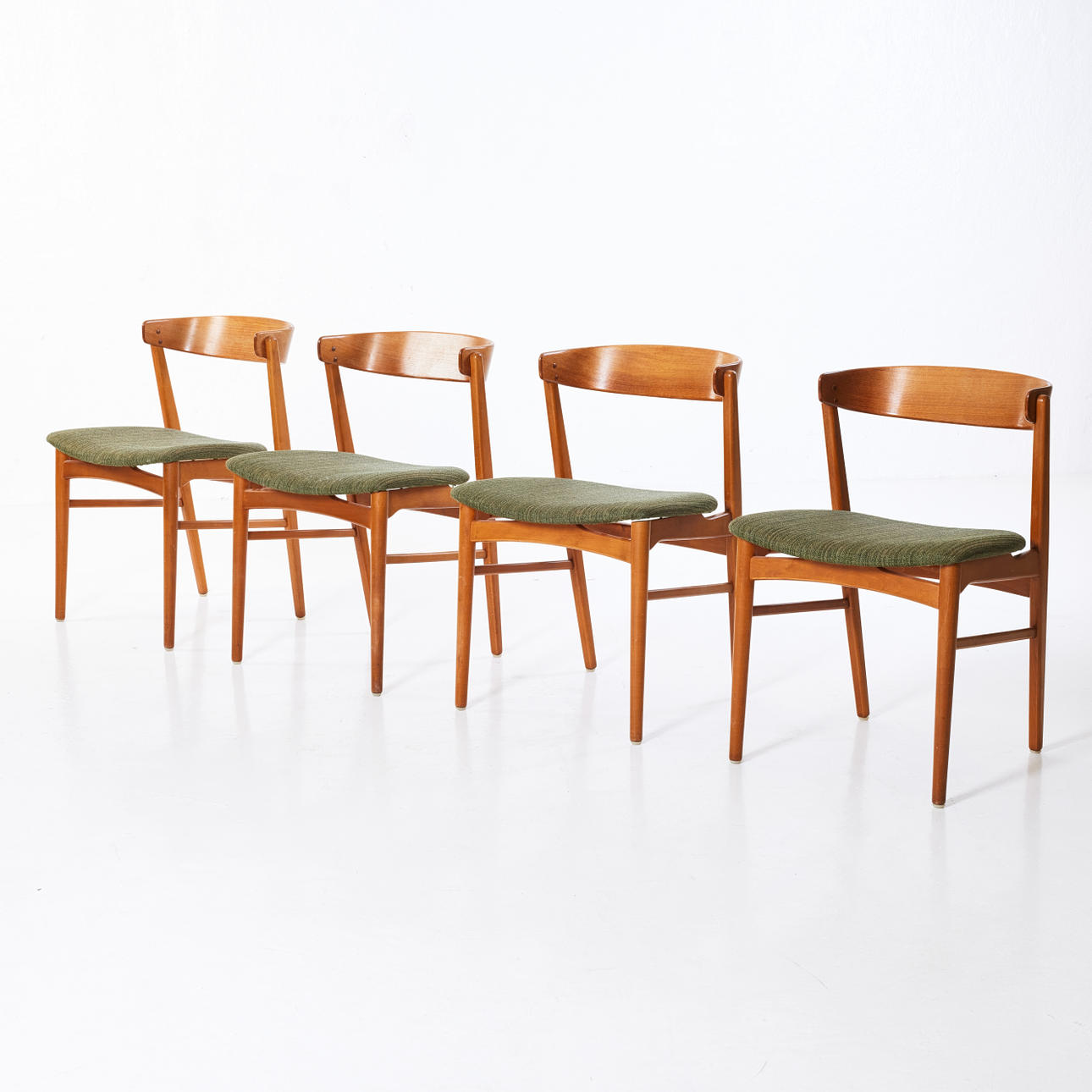 STOLE, teaktræ, 4 stk, Farstrup, model 206.