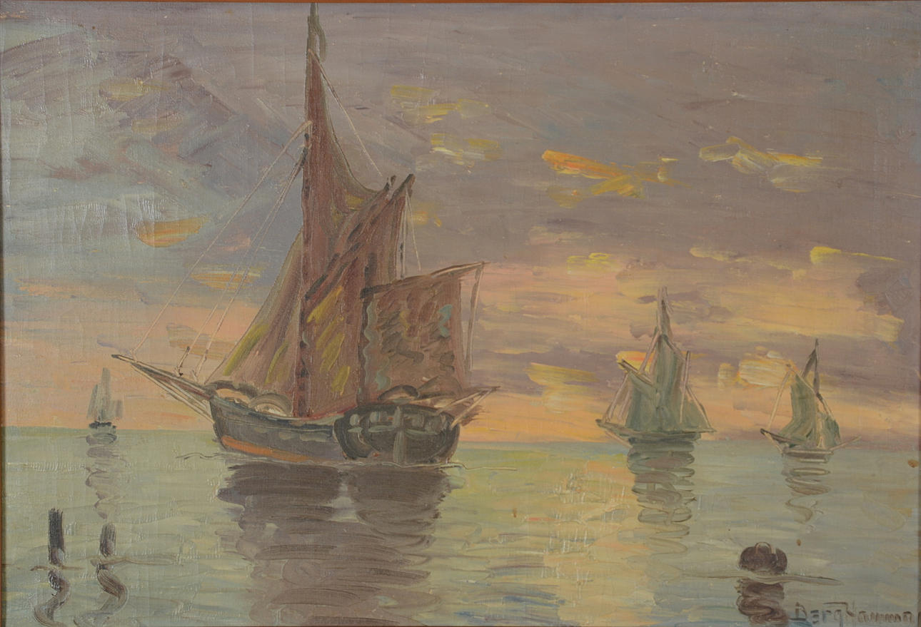 OIDENTIFIERAD KONSTNÄR. Olja på duk.