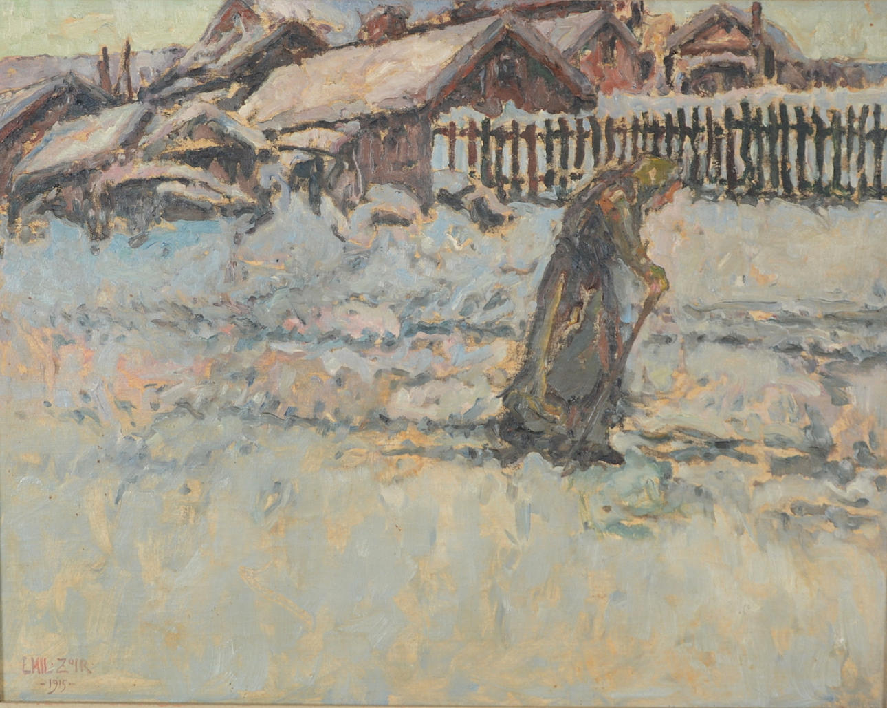 EMIL ZOIR. Olja på duk.
