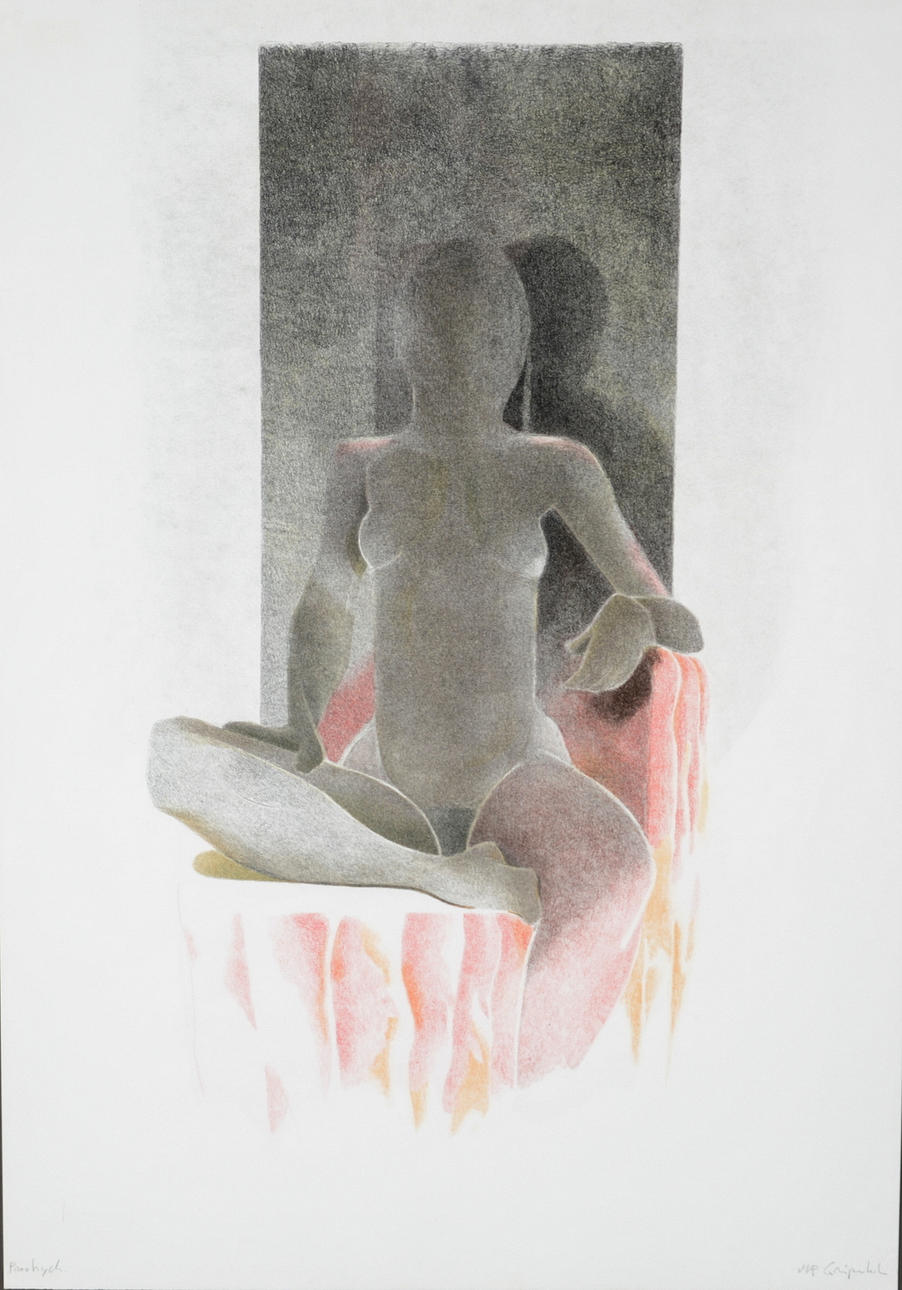 ULF GRIPENHOLM. Färglitografi.