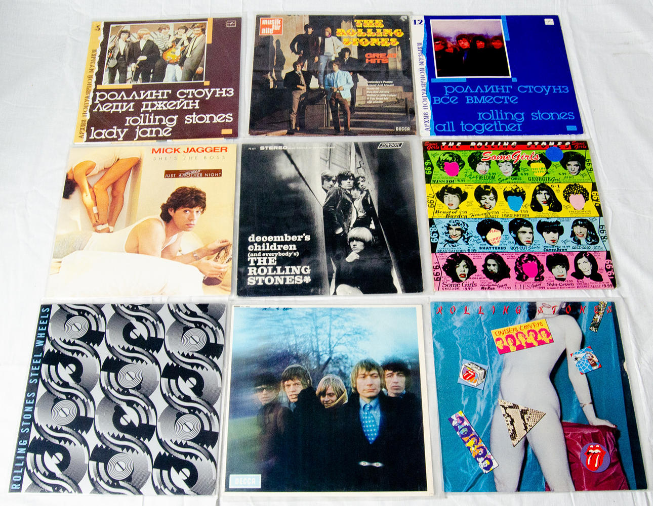 ROLLING STONES. LP-AUFZEICHNUNGEN.