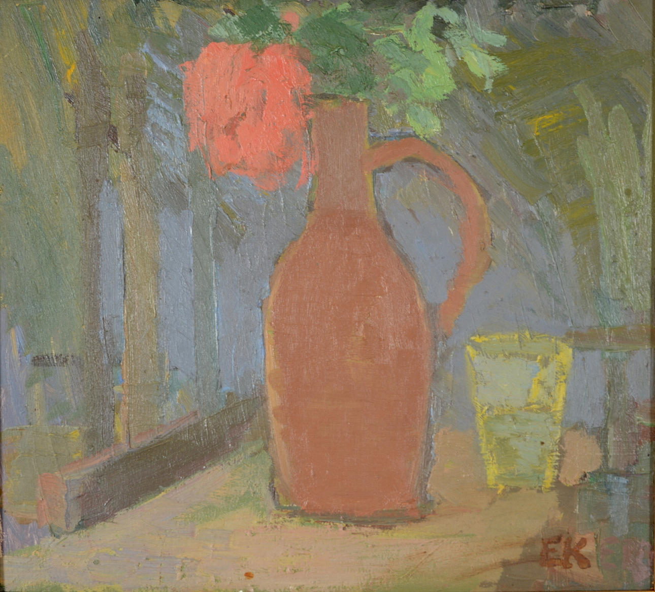 ERIK KYLBERG. Olja på pannå.