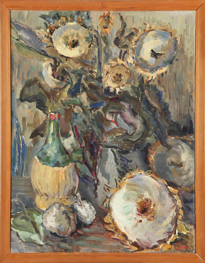 L. TULP. ”ABSTRAKT SKILDRING AV VISSNANDE SOLROSOR”.