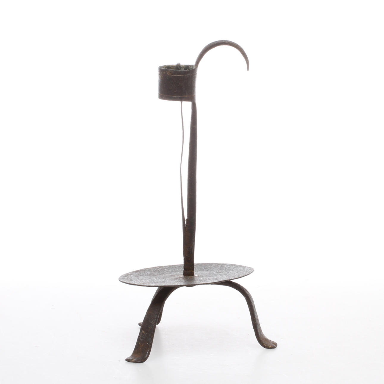 LJUSSTAKE, smide, "stumpastake", 1700/1800-tal.