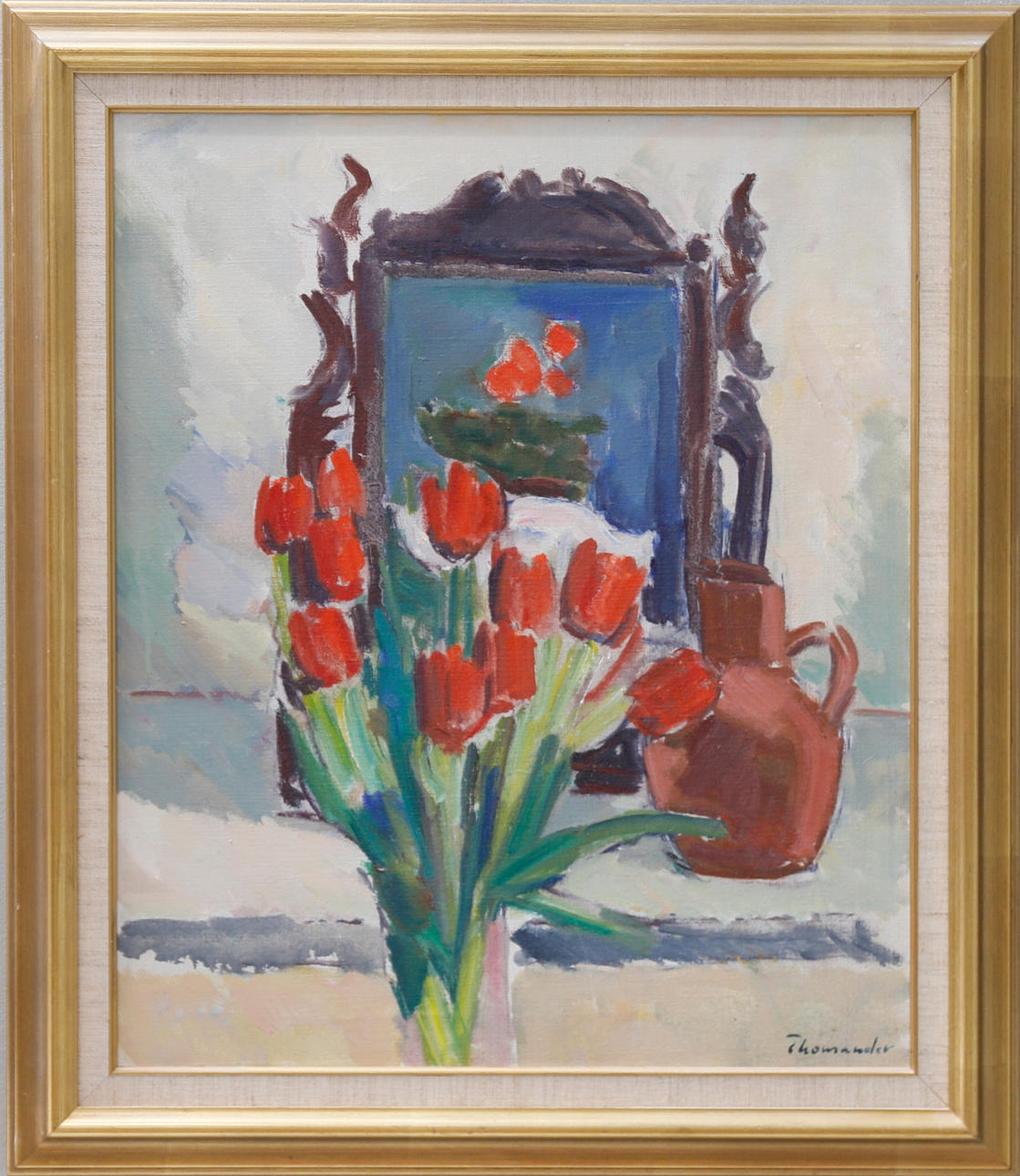 HARRY THOMANDER. oil on canvas, signed Thomander.