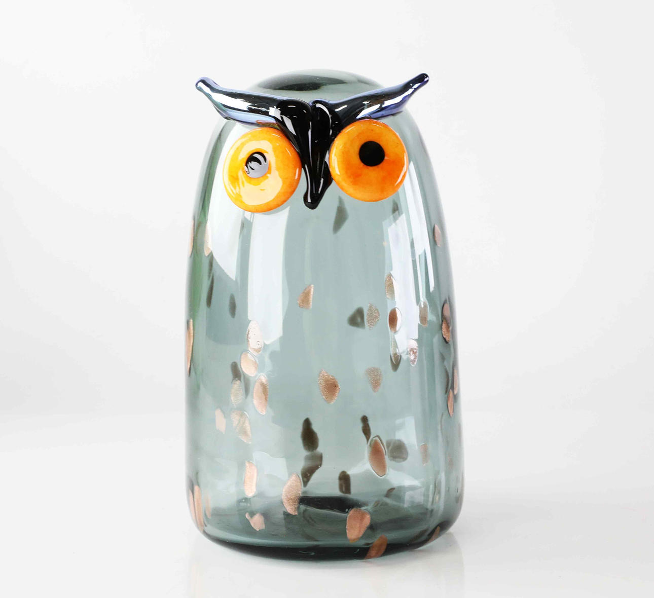 OIVA TOIKKA. glass bird in the shape of a mountain owl, Sarvipöllö 