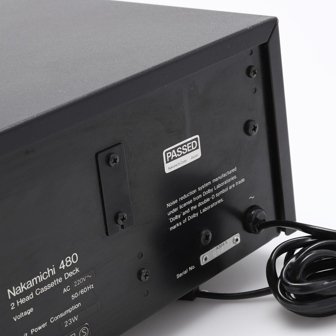 CASSETTE DECK, Nakamichi 480 2 Head Cassette Deck. Miscellaneous