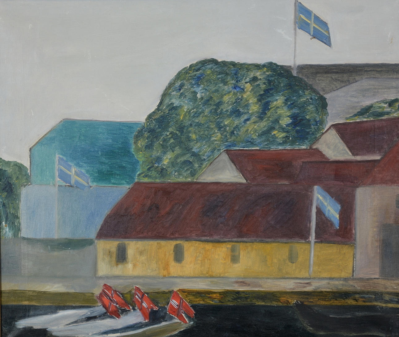 SIGNE HVISTENDAHL. Olja på duk.