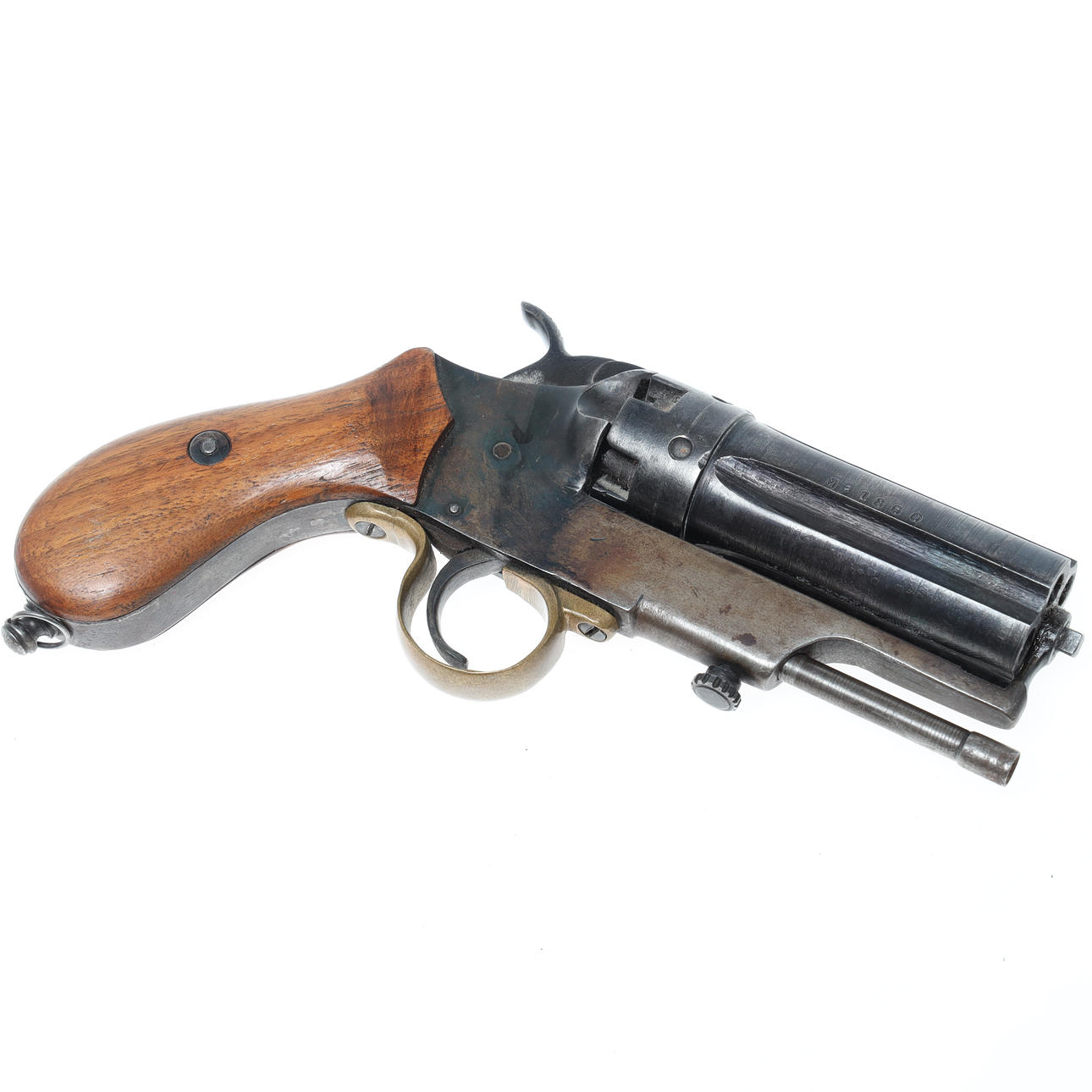 PEPPERBOX, five-barreled, unknown origin, marked 1860, caliber 7 mm.