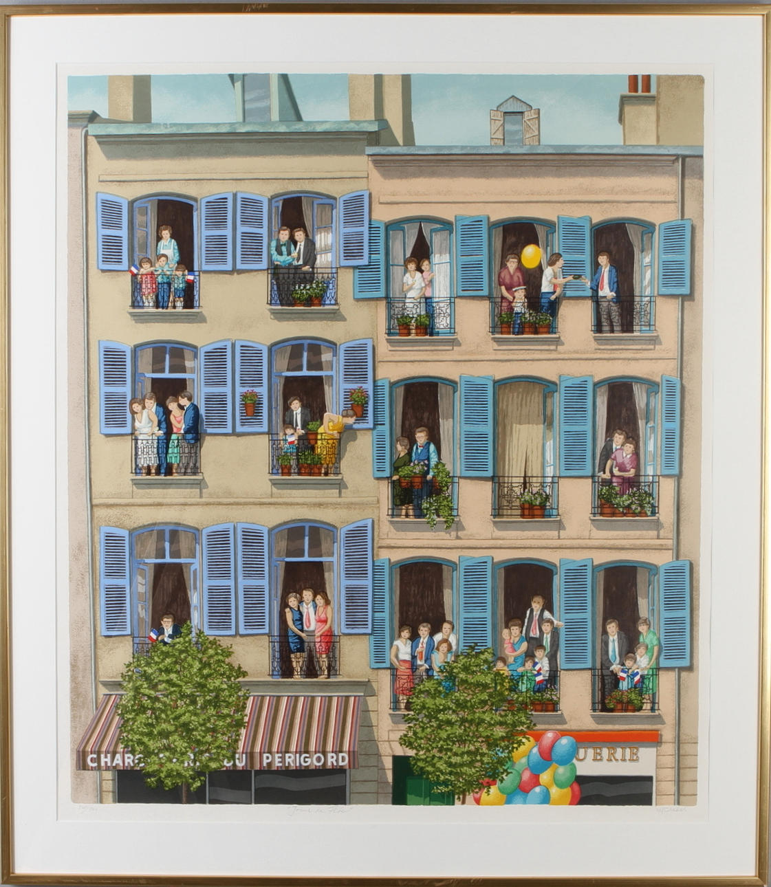 ULF GREDER. "Jour de Fete", färglitografi, signerad samt numrerad 360/360.