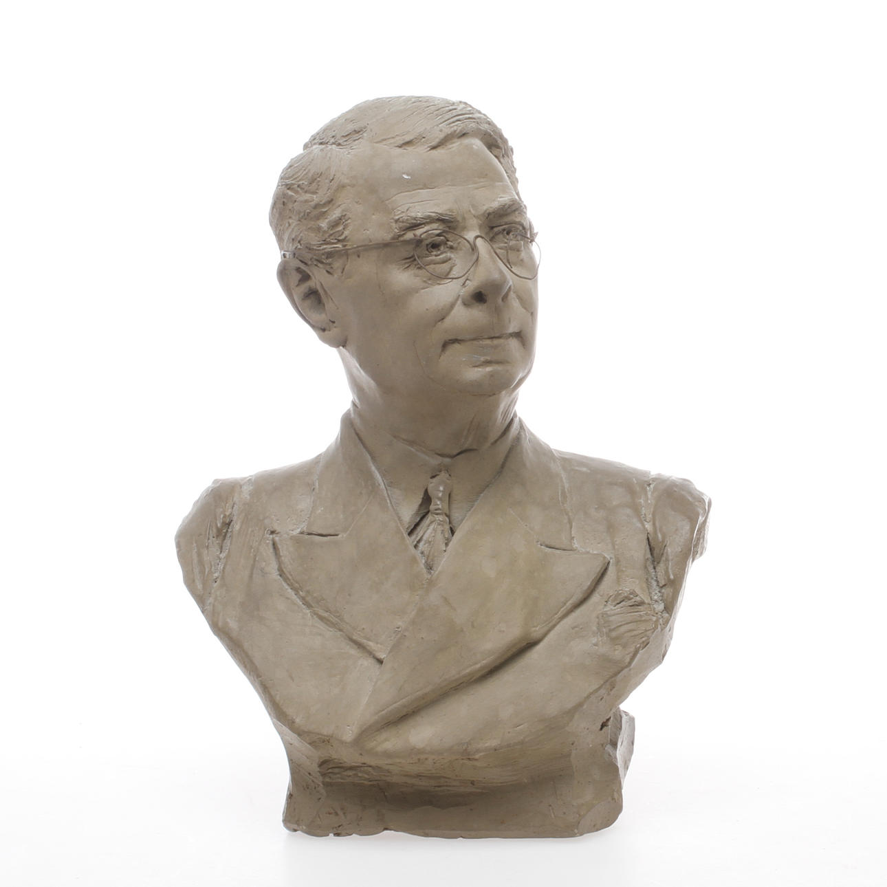 ALESSANDRO MORETTI. Porträtt, skulptur i lera, signerad samt daterad 1942.