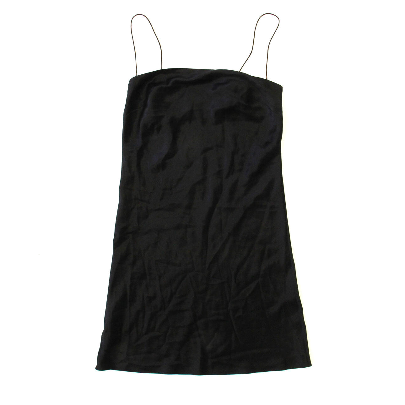 HERMES BLACK SILK SLIP.
