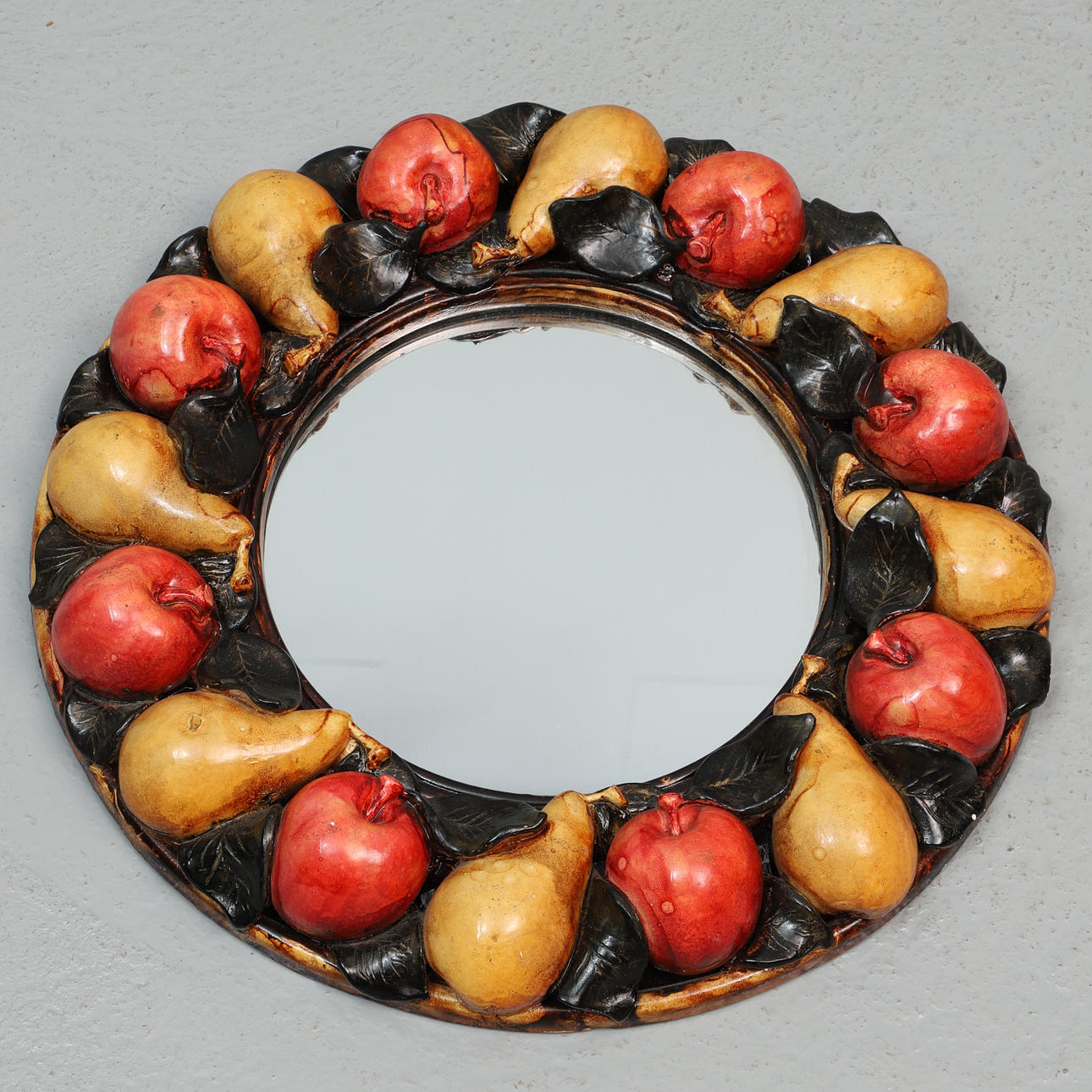 SPEJL, keramik, frugter.