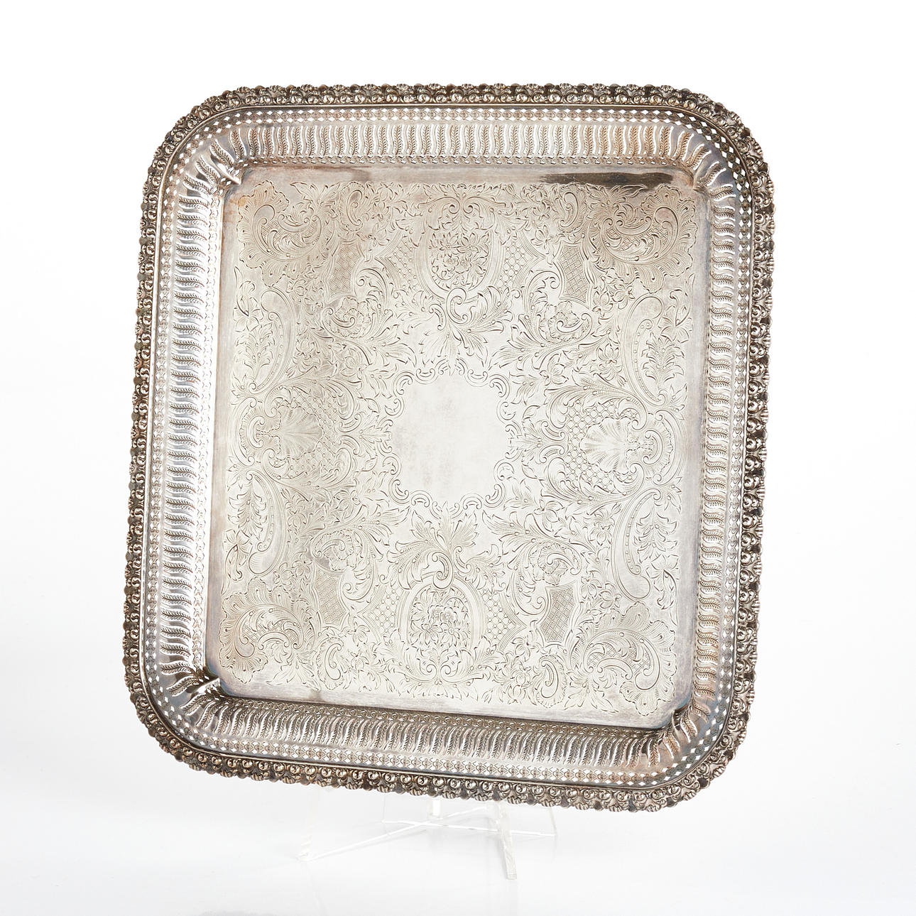 TABLETT, Sheffield, England frühes 20. Jahrhundert, versilbert.