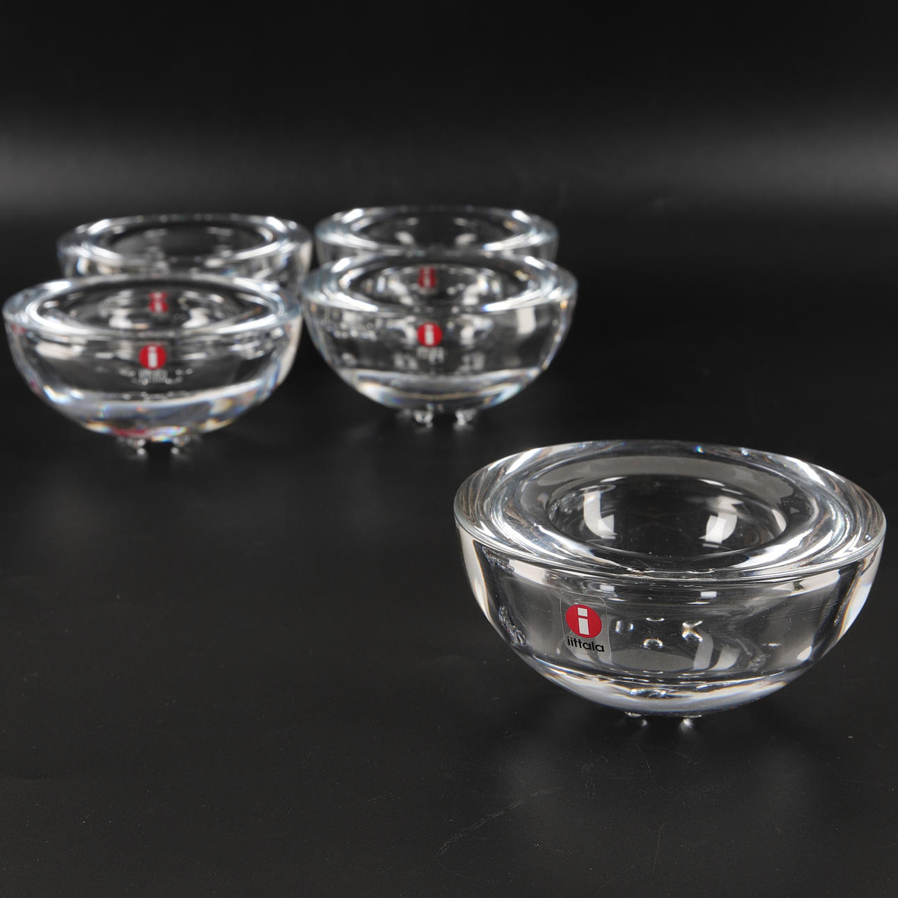 LIGHT LAMP, 5 pcs. glass, "Ballo", Iittala.