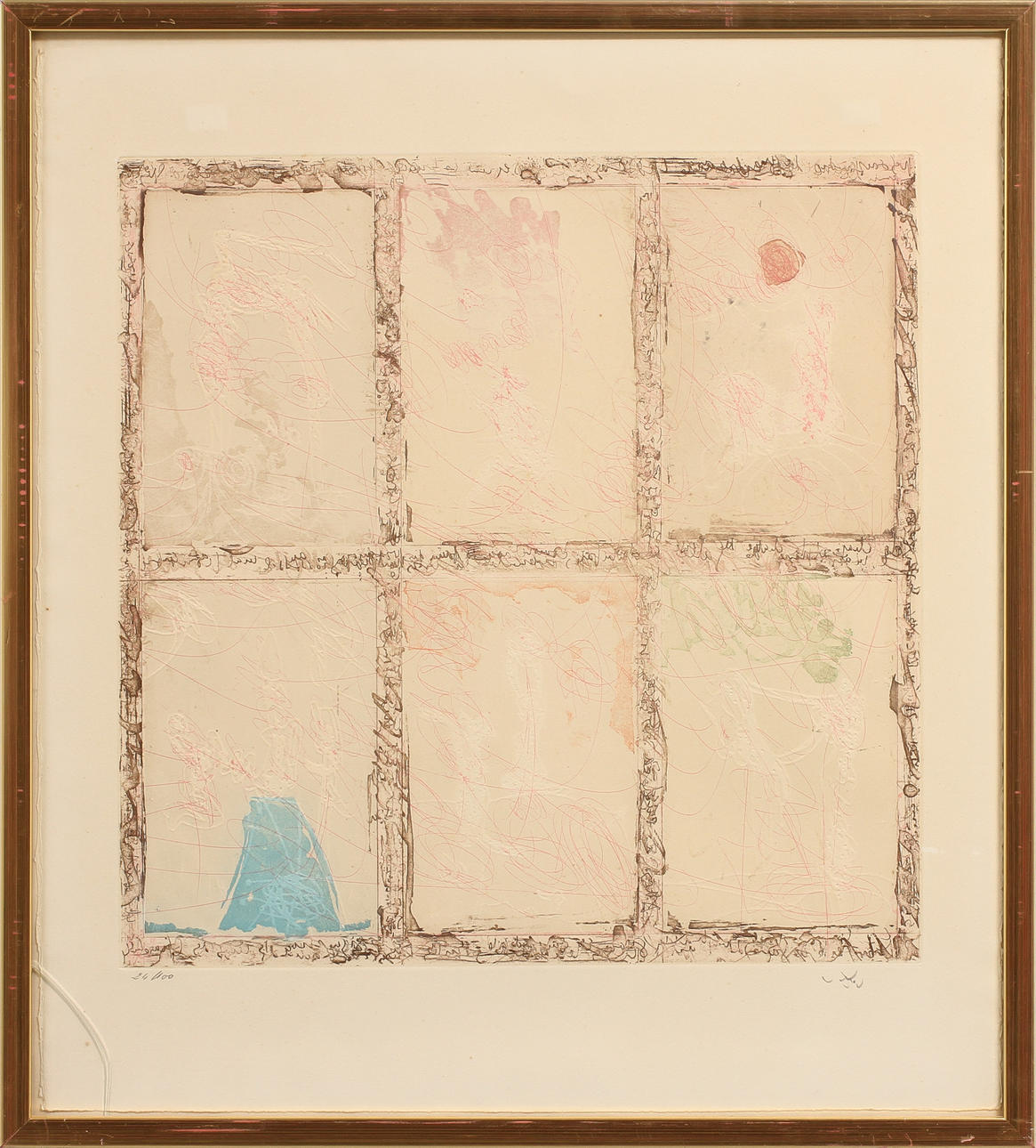 SEBASTIEN MATTA. Färgetsning, signerad samt numrerad 24/100.