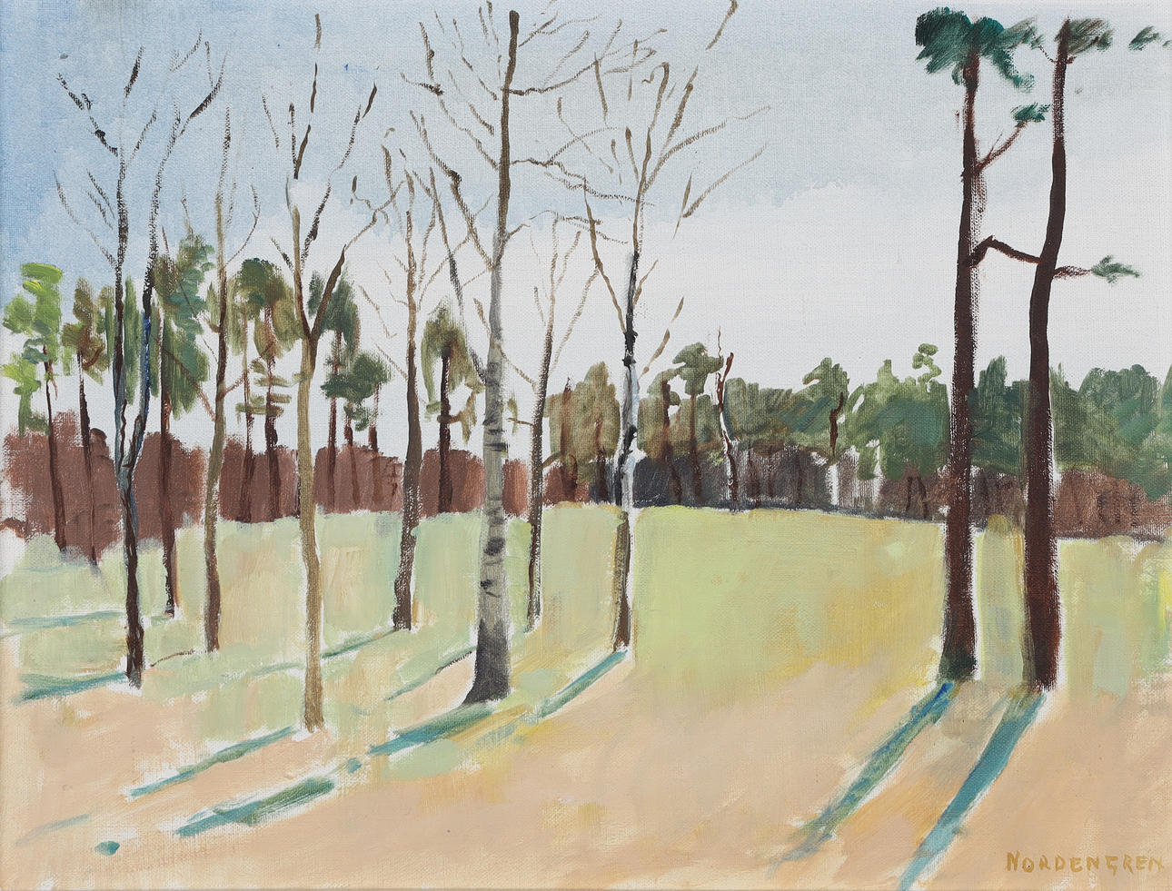 ROLF  NORDENGREN. "Spring", oil on canvas.