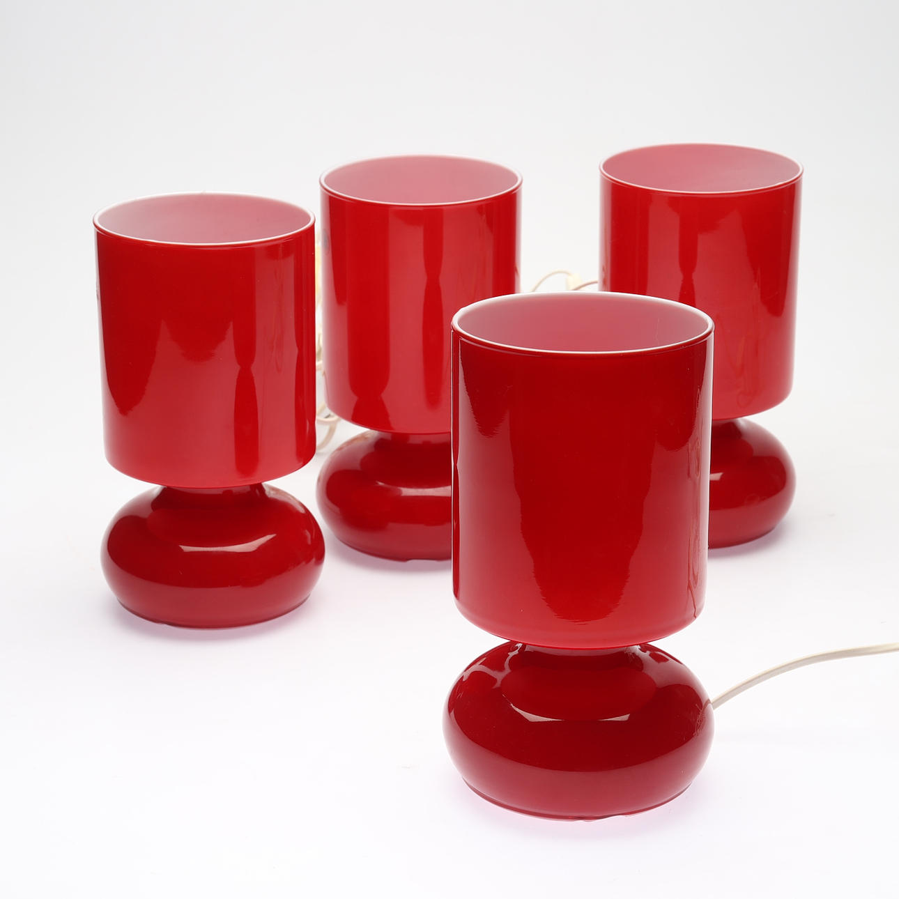 BORDSLAMPOR, 4 st, glas, "Lyktan", IKEA, 2000-tal.