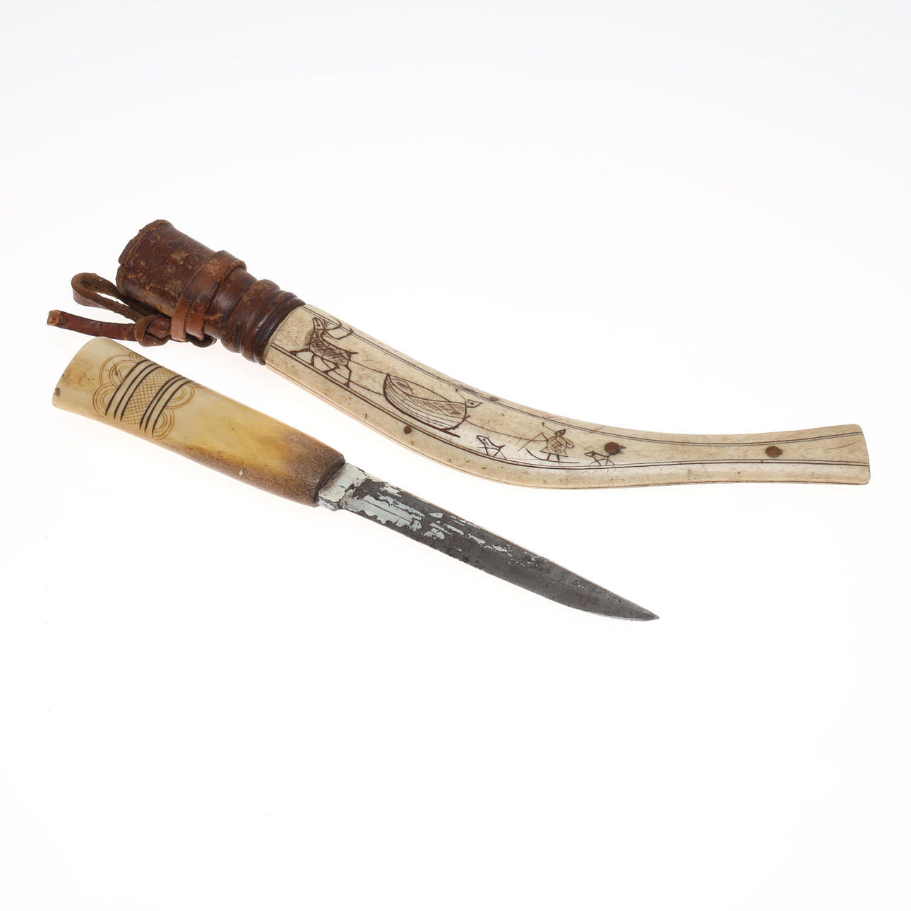 KNIFE, Sami work, mid-20th century.