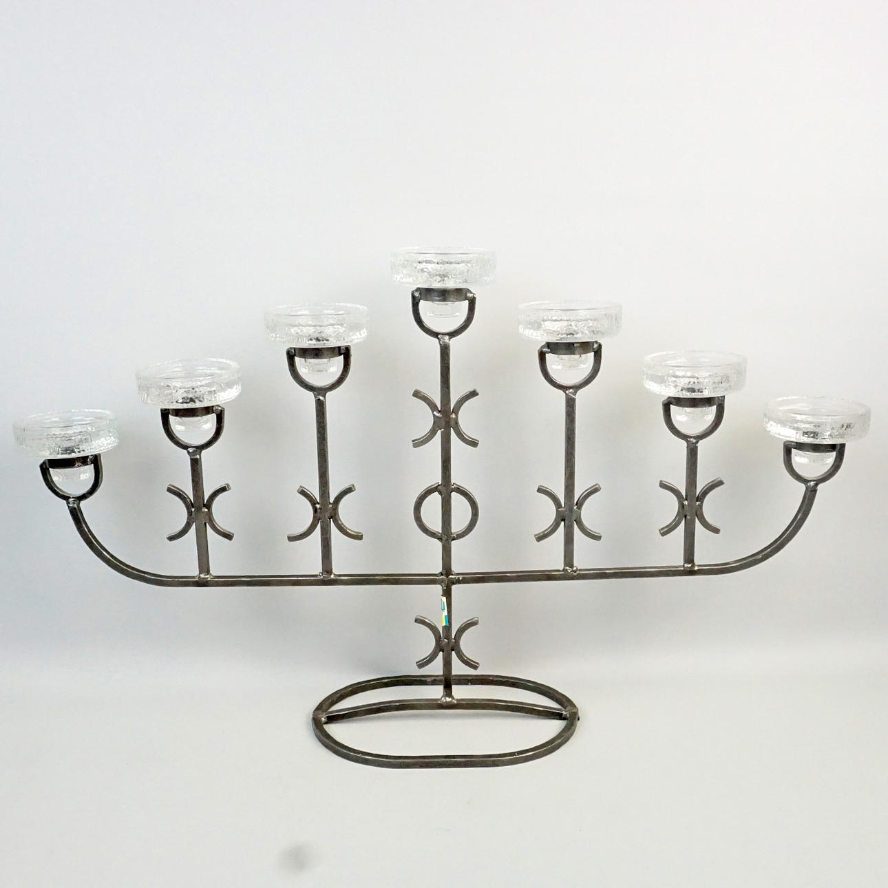 CANDLESTICK, Boström, metal/glass, 1900/2000s.