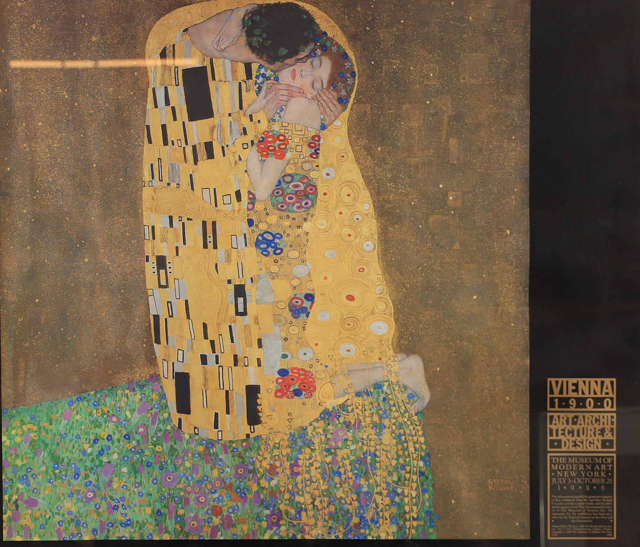 GUSTAV KLIMT. EFTER. Kyssen, tryck.
