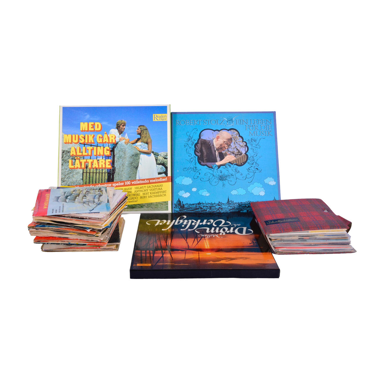 LARGE A Collection OF LPs AND SINGLES, 1 box.