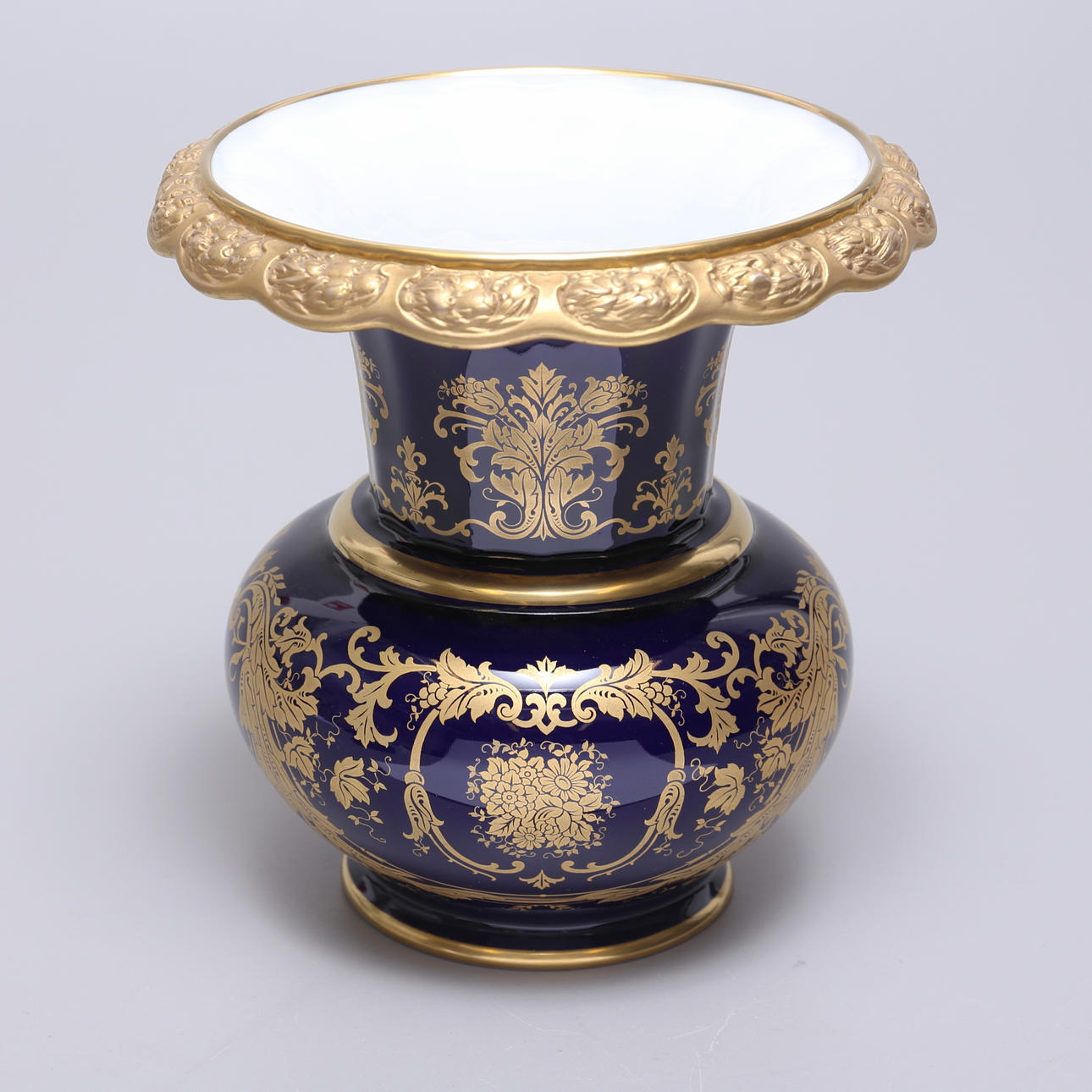 VAS, porslin, kobolt/guldfärg, Rosenthal.