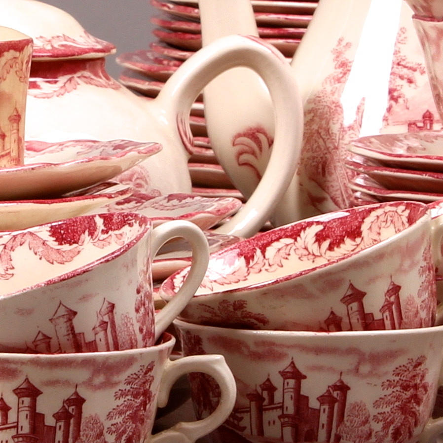 MAT-, samt kaffe-/teservis, 106 delar, "Bengali", Rörstrand.