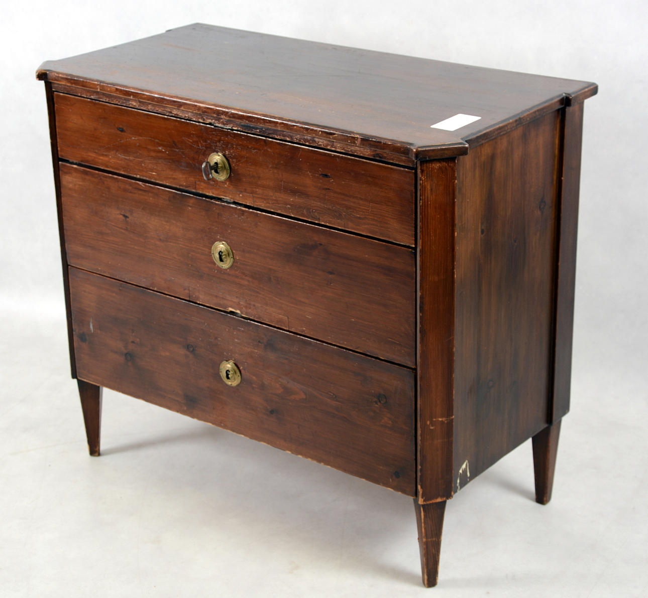 BYRÅ, 3 lådig, 1800-tal.