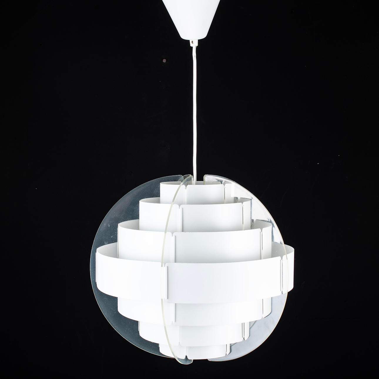 CEILING LAMP, plastic, "Lakene", IKEA, 1970s.